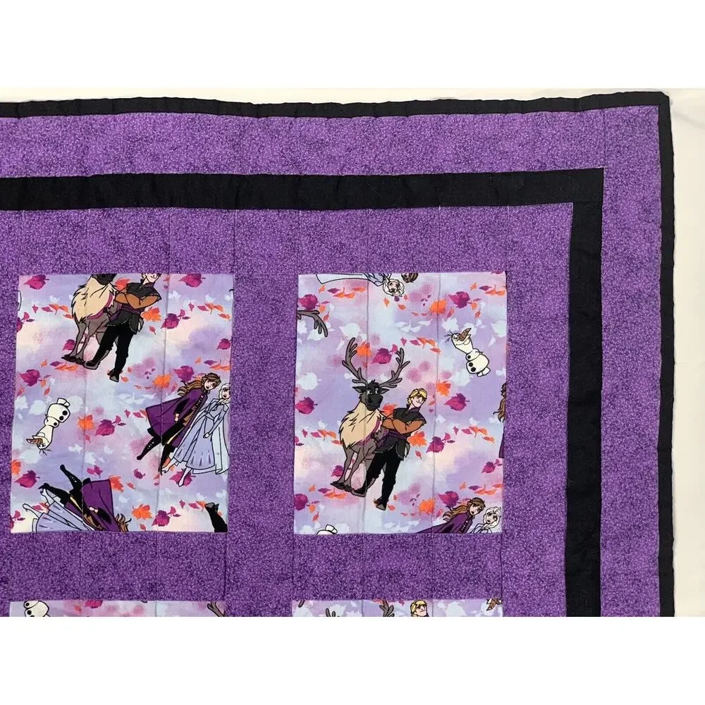 Handmade Baby's Crib Or Lap Quilt Characters from FROZEN 32.5” x 46.5”